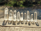 Polished Clear Quartz Pendant Sized Crystals x 35 From Madagascar