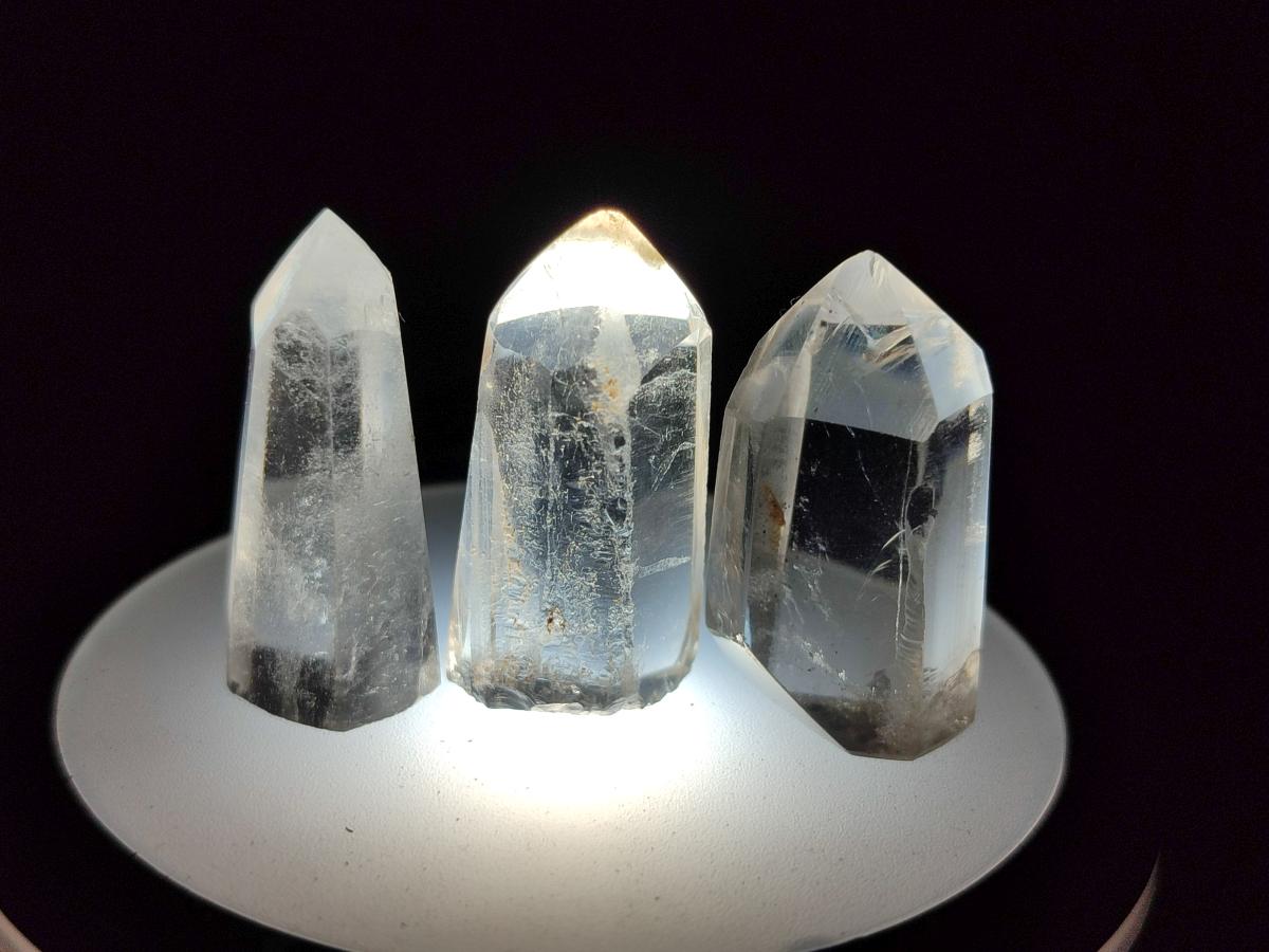Polished Clear Quartz Pendant Sized Crystals x 35 From Madagascar