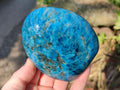Polished Blue Apatite Standing Display Pieces x 4 From Betroka, Madagascar