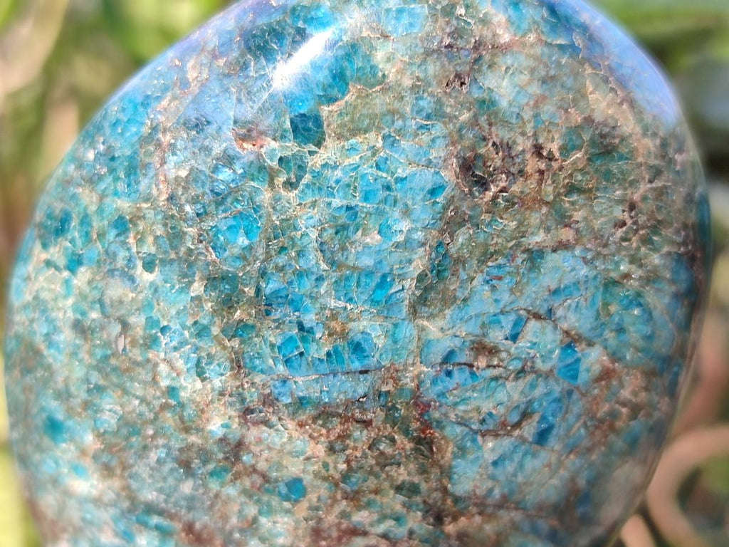 Polished Blue Apatite Standing Display Pieces x 4 From Betroka, Madagascar