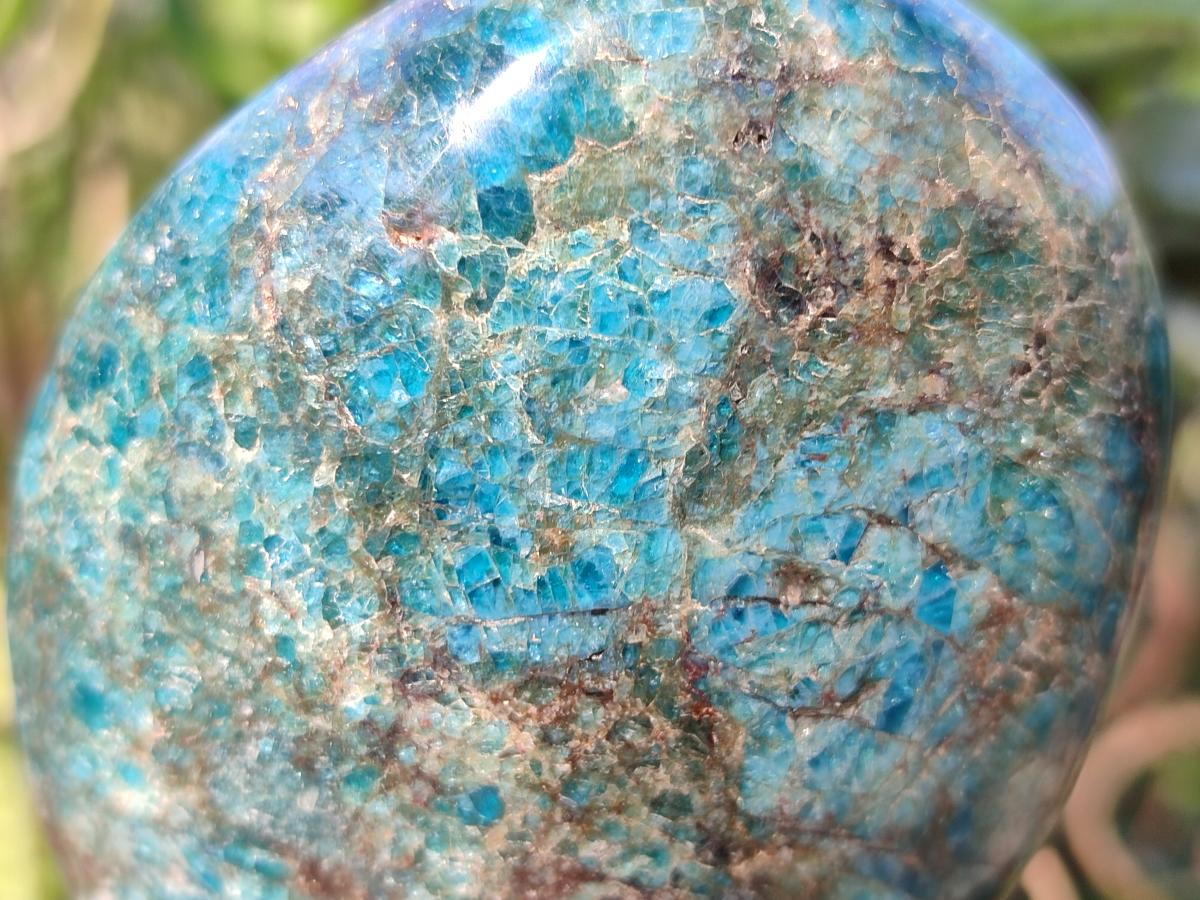 Polished Blue Apatite Standing Display Pieces x 4 From Betroka, Madagascar
