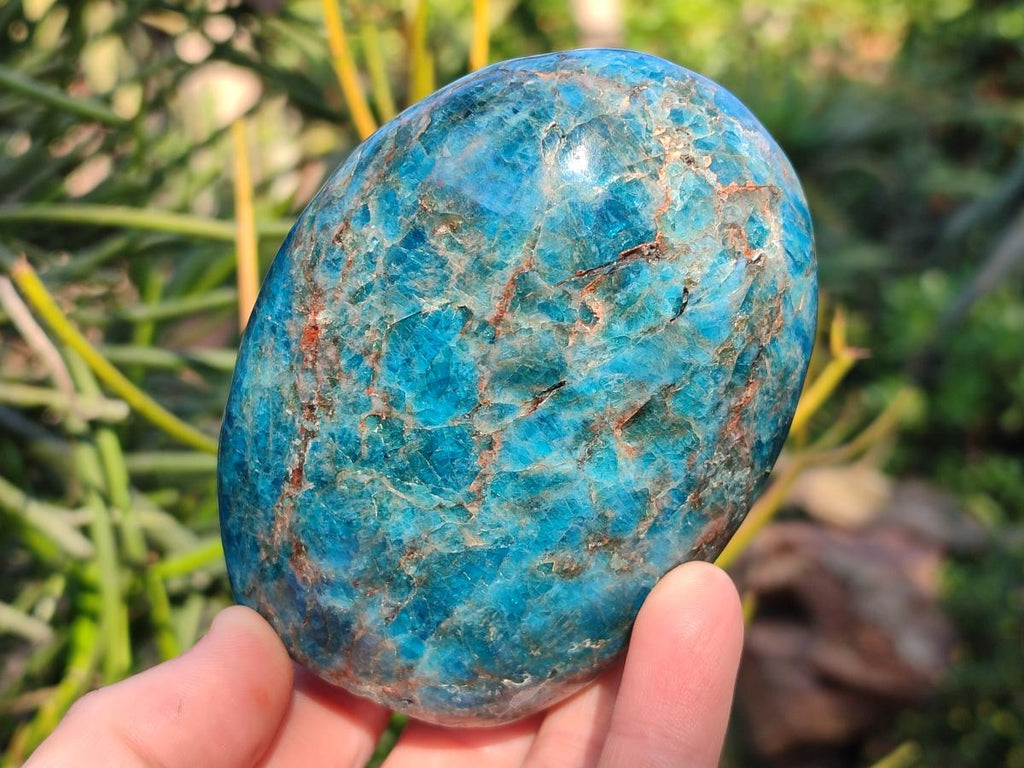 Polished Blue Apatite Standing Display Pieces x 4 From Betroka, Madagascar