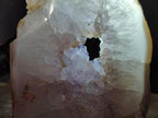Polished One Side Agate Amethyst Crystalline Geodes x 2 From Maintirano, Madagascar