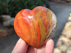 Polished Ocean Jasper Hearts x 6 From Northwest Coast, Madagascar