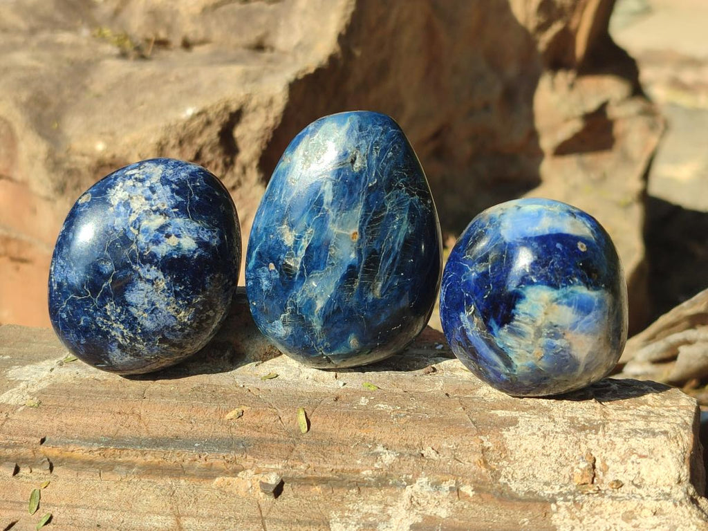 Polished Dumortierite Free Forms x 24 From Madagascar