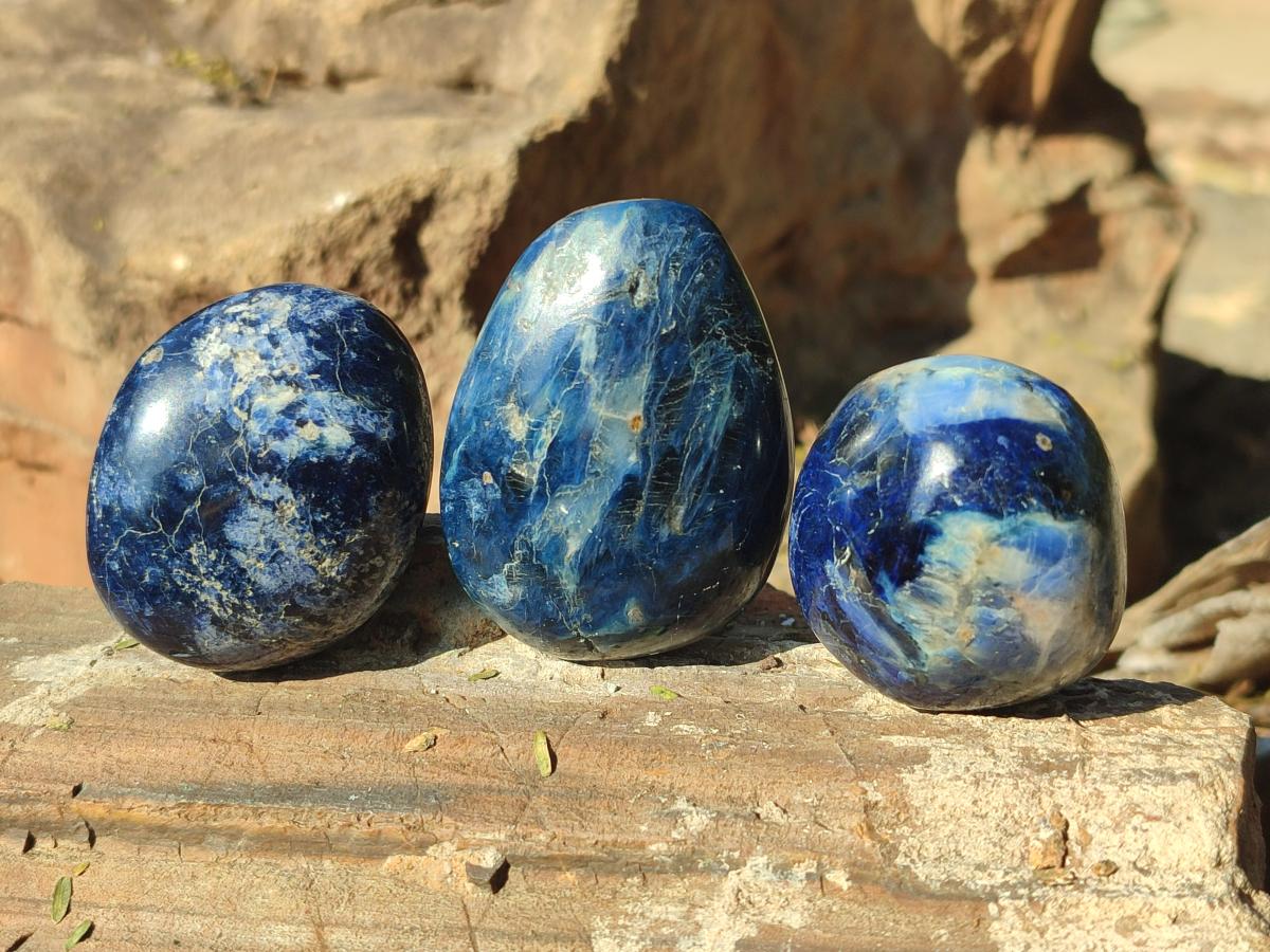 Polished Dumortierite Free Forms x 24 From Madagascar