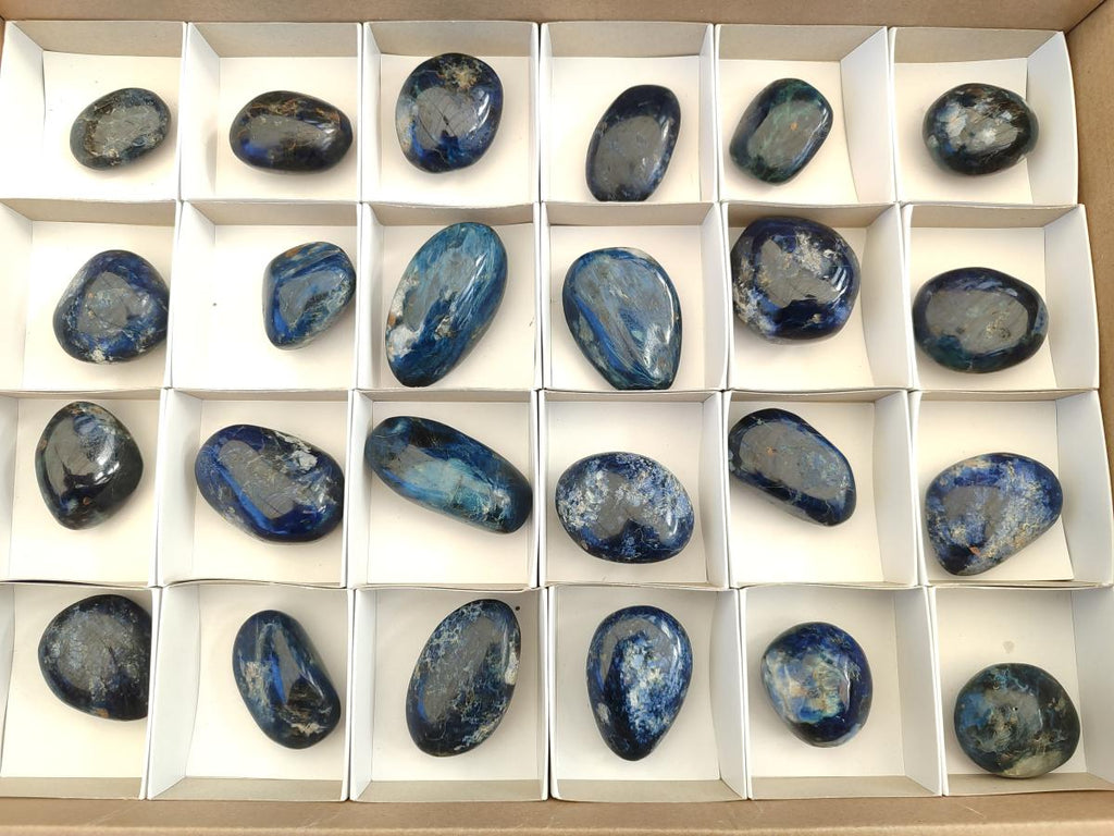 Polished Dumortierite Free Forms x 24 From Madagascar