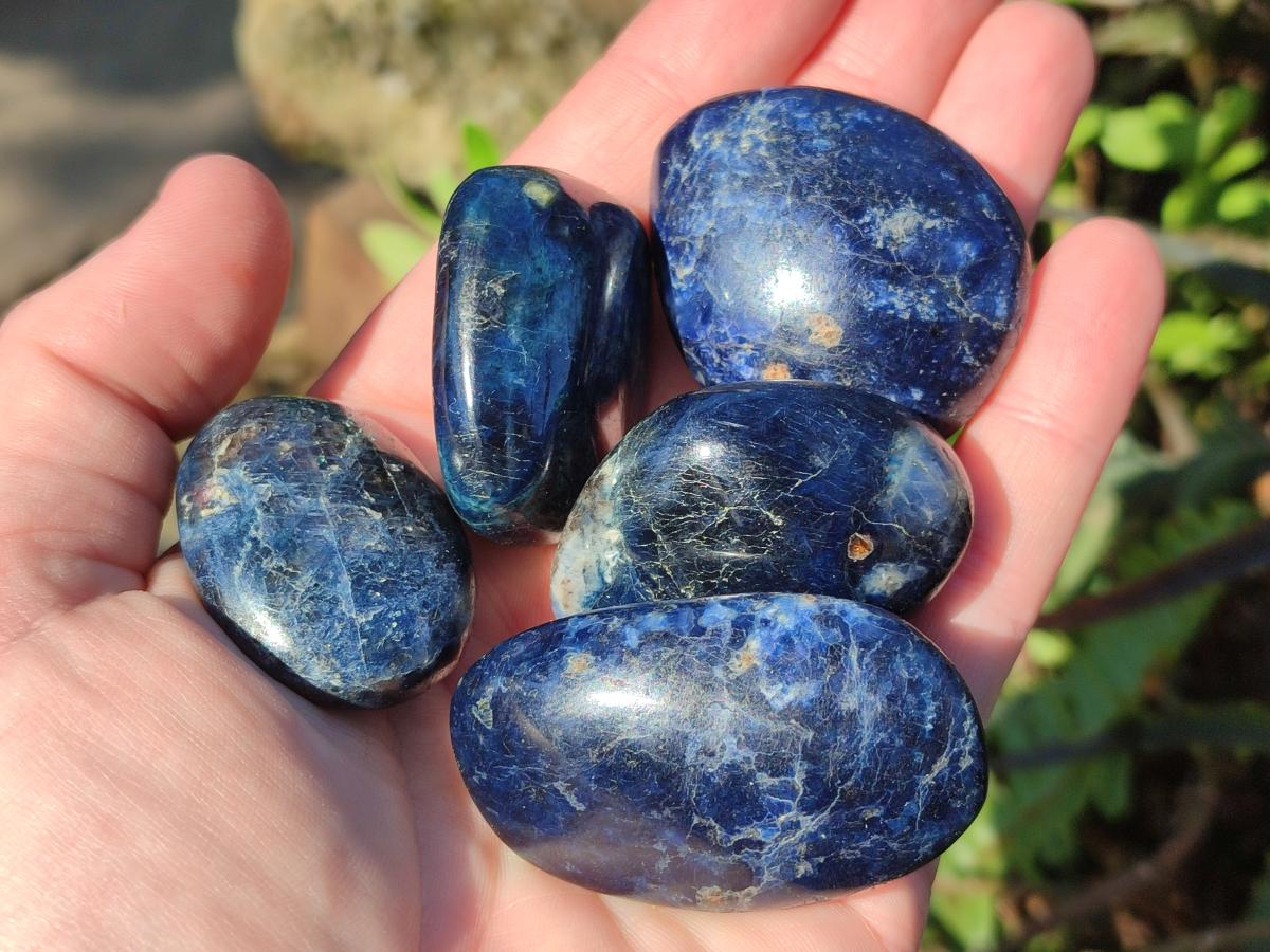 Polished Dumortierite Free Forms x 24 From Madagascar