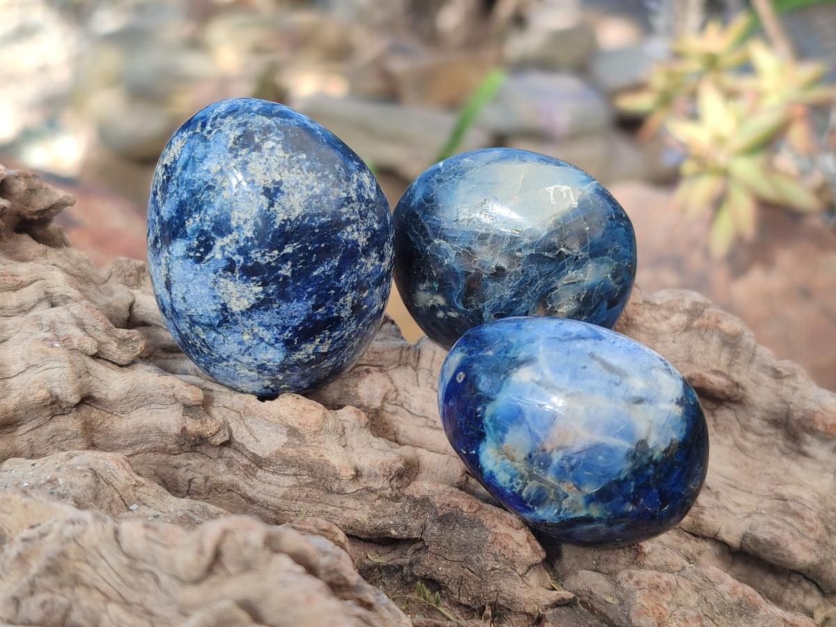Polished Dumortierite Free Forms x 24 From Madagascar