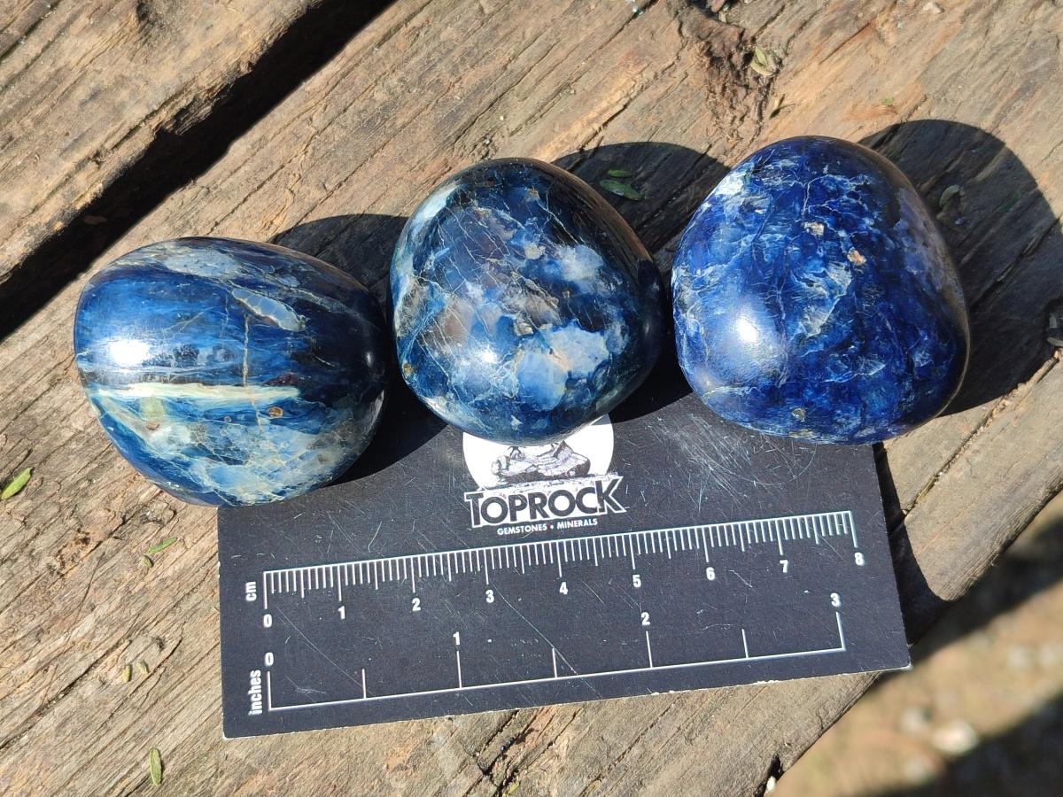 Polished Dumortierite Free Forms x 24 From Madagascar