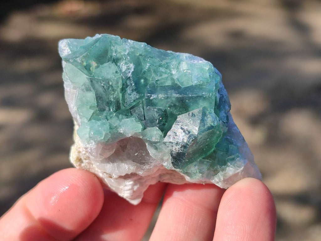 Natural Green Cubic Fluorite Specimens x 35 From Mandrosonoro, Madagascar
