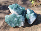 Natural Green Cubic Fluorite Specimens x 35 From Mandrosonoro, Madagascar