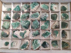 Natural Green Cubic Fluorite Specimens x 35 From Mandrosonoro, Madagascar