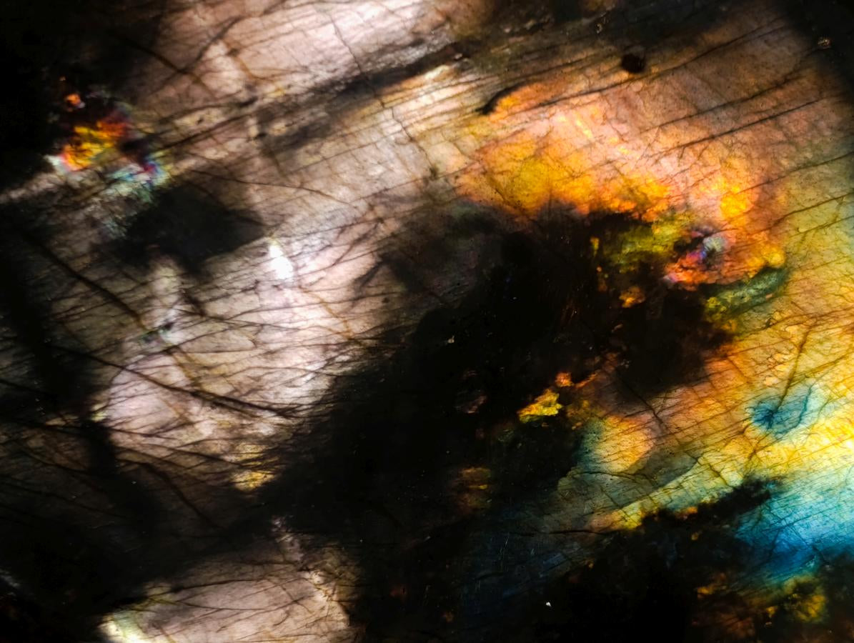 Polished Labradorite Standing Display Pieces x 6 From Madagascar