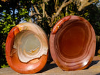 Polished Polychrome Jasper Bowls x 2 From NW Coast, Madagascar