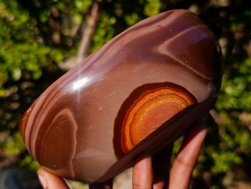 Polished Polychrome Jasper Bowls x 2 From NW Coast, Madagascar