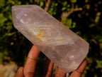 Polished Gemmy Rose Quartz Display Crystals x 2 From Madagascar