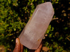 Polished Gemmy Rose Quartz Display Crystals x 2 From Madagascar