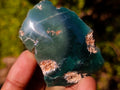 Polished on One Side Mtorolite Chrysoprase Slices x 35 From Mutorashanga, Zimbabwe