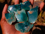 Polished on One Side Mtorolite Chrysoprase Slices x 35 From Mutorashanga, Zimbabwe