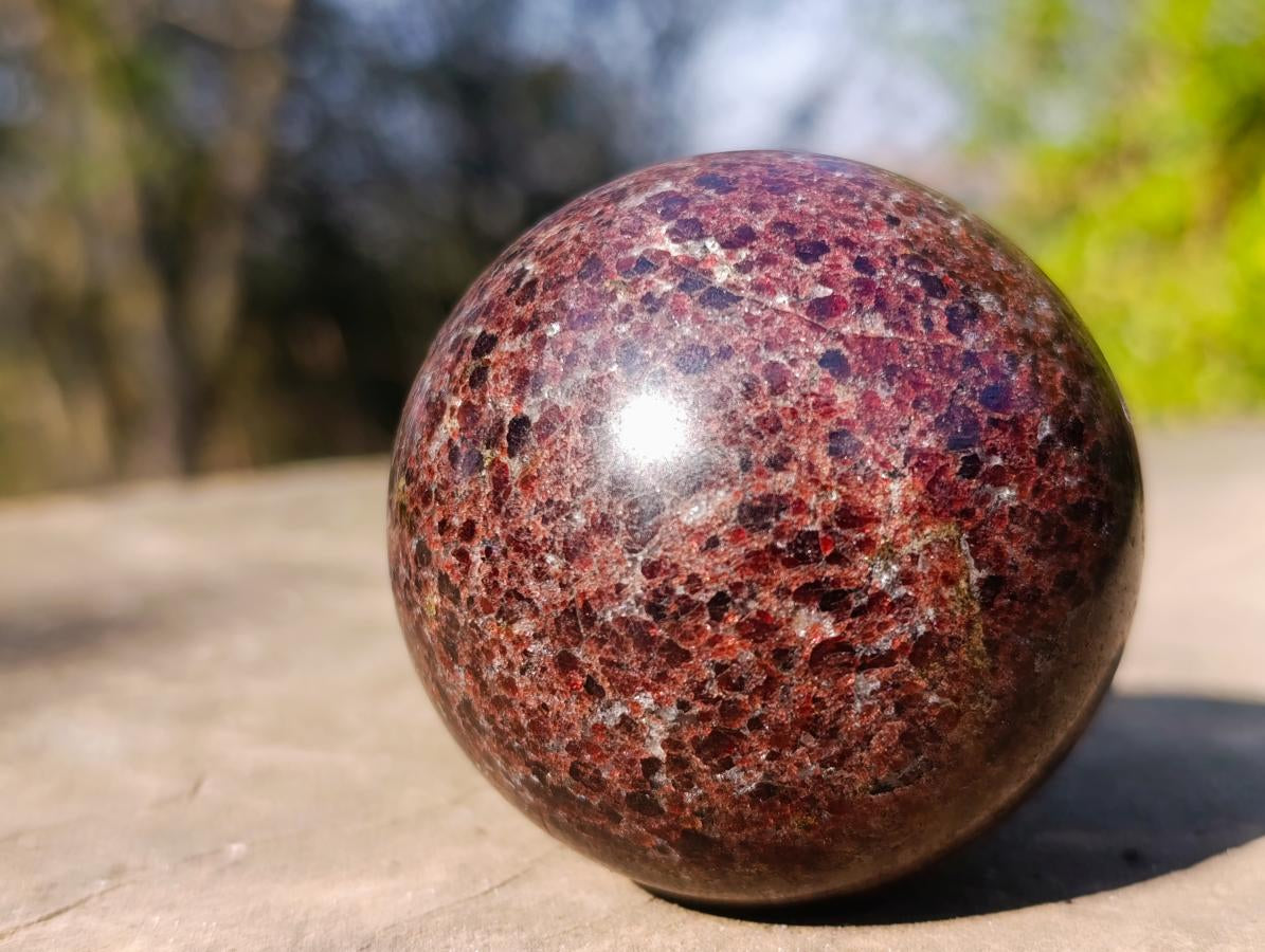 Polished Garnet Pyrope Spheres x 2 From Mahajanga, Madagascar