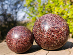Polished Garnet Pyrope Spheres x 2 From Mahajanga, Madagascar