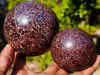 Polished Garnet Pyrope Spheres x 2 From Mahajanga, Madagascar