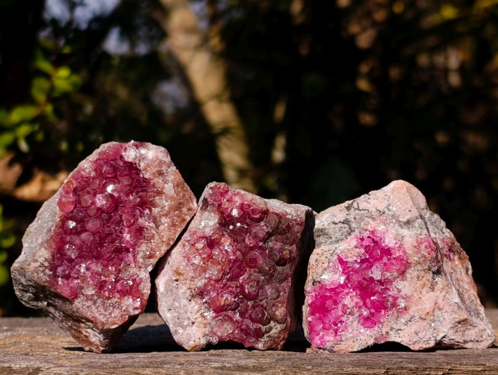 Natural Spherocobaltite Specimens x 12 From Musonoi Mine, Congo