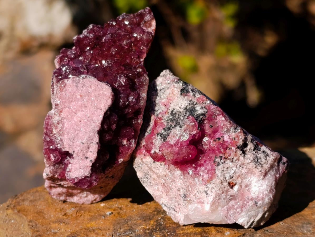 Natural Spherocobaltite Specimens x 12 From Musonoi Mine, Congo
