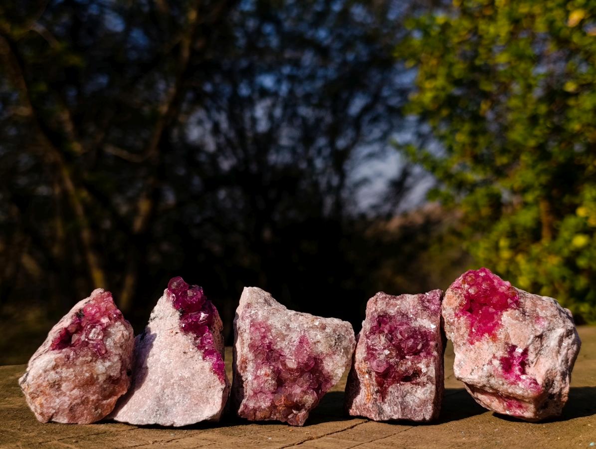 Natural Spherocobaltite Specimens x 12 From Musonoi Mine, Congo