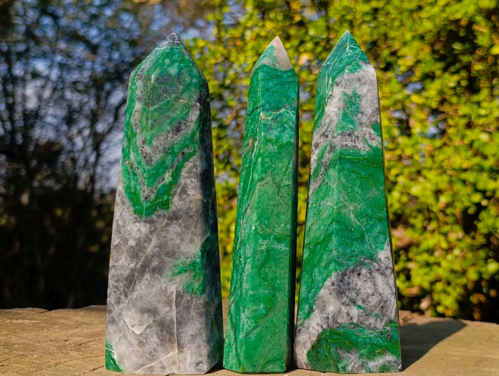 Polished Buddstone Display Crystals x 3 From Swaziland