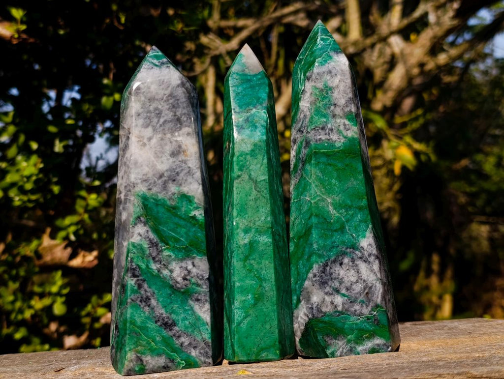 Polished Buddstone Display Crystals x 3 From Swaziland