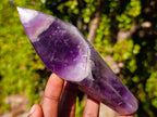 Polished Chevron Amethyst Display Crystals x 2 From Zambia