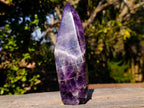 Polished Chevron Amethyst Display Crystals x 2 From Zambia