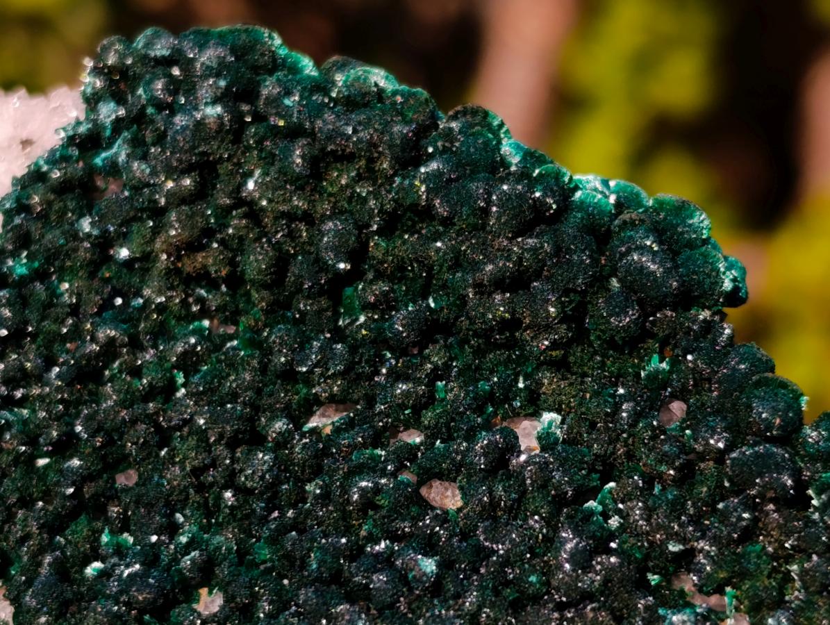 Natural Silky Ball Malachite Specimens with Quartz on Dolomite x 2 From Mindingi Mine, Congo
