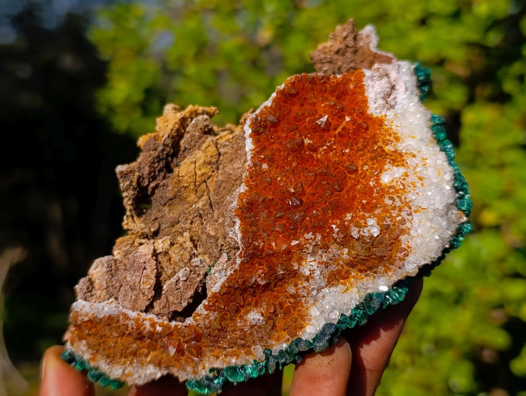 Natural Silky Ball Malachite Specimens with Quartz on Dolomite x 2 From Mindingi Mine, Congo