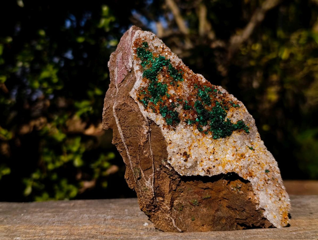Natural Silky Ball Malachite Specimens with Quartz on Dolomite x 2 From Mindingi Mine, Congo