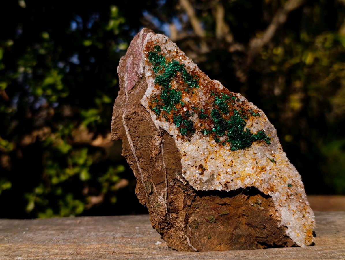 Natural Silky Ball Malachite Specimens with Quartz on Dolomite x 2 From Mindingi Mine, Congo