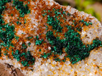 Natural Silky Ball Malachite Specimens with Quartz on Dolomite x 2 From Mindingi Mine, Congo