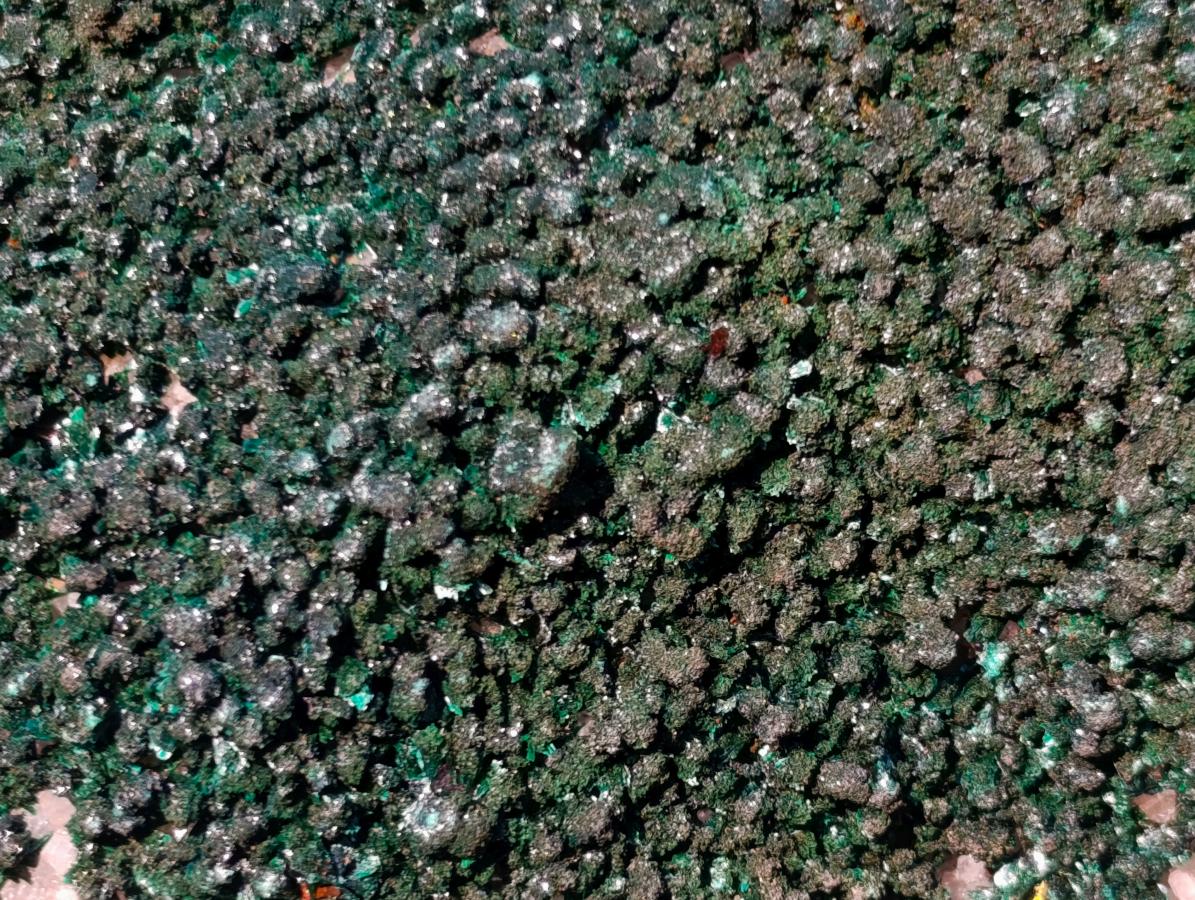Natural Silky Ball Malachite Specimens with Quartz on Dolomite x 2 From Mindingi Mine, Congo