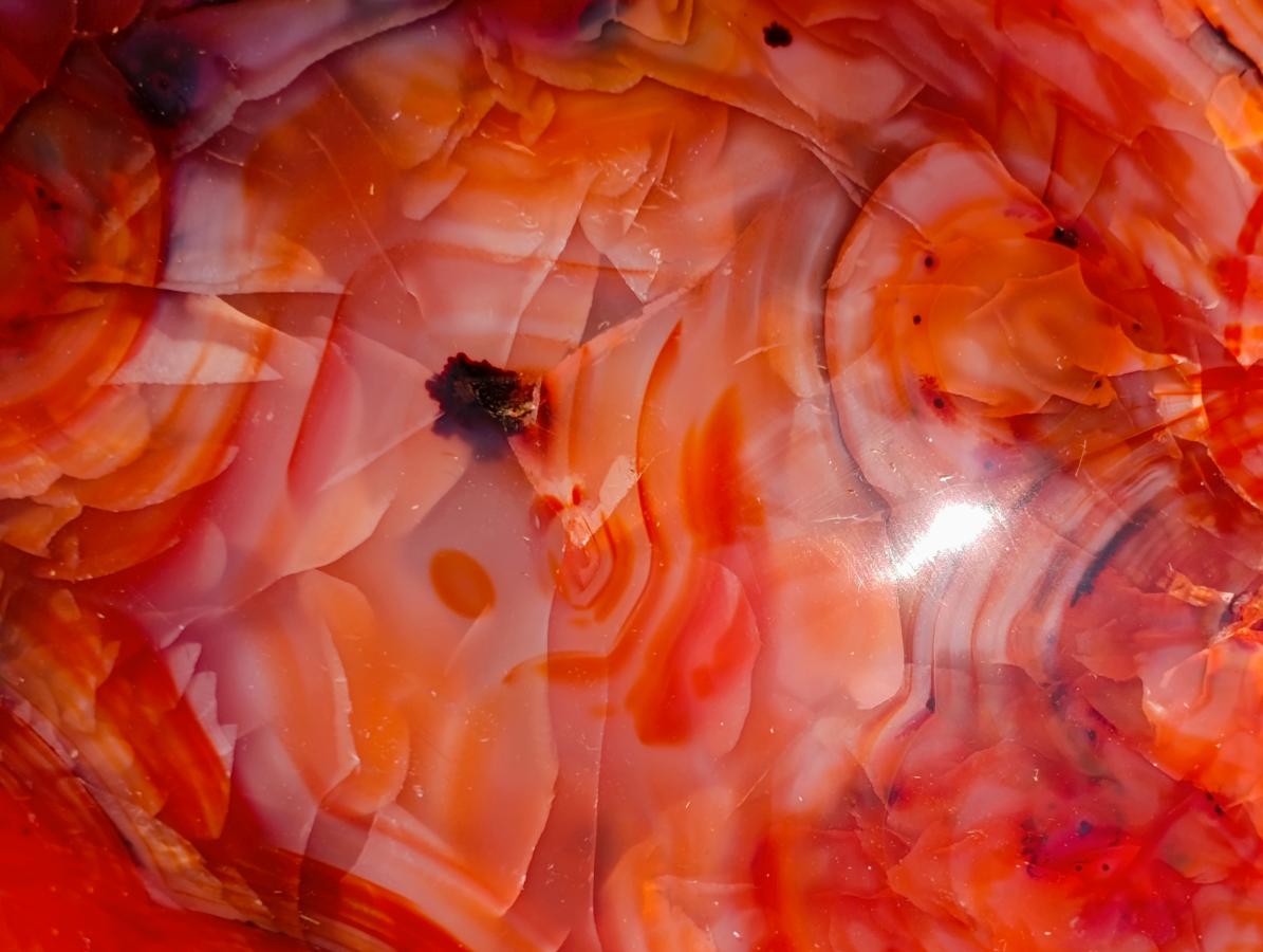 Polished Carnelian Agate Gemstone Bowls x 3 From Madagascar
