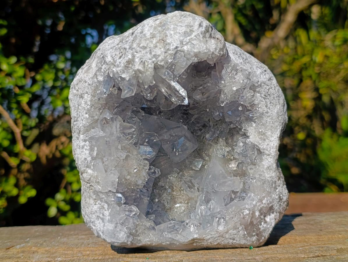 Natural Large Blue Celestite Geode Specimen x 1 From Sakoany, Madagascar