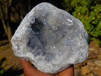 Natural Large Blue Celestite Geode Specimen x 1 From Sakoany, Madagascar