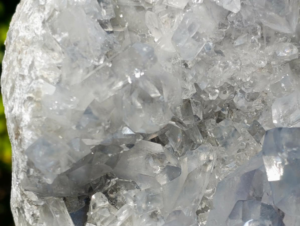 Natural Large Blue Celestite Geode Specimen x 1 From Sakoany, Madagascar