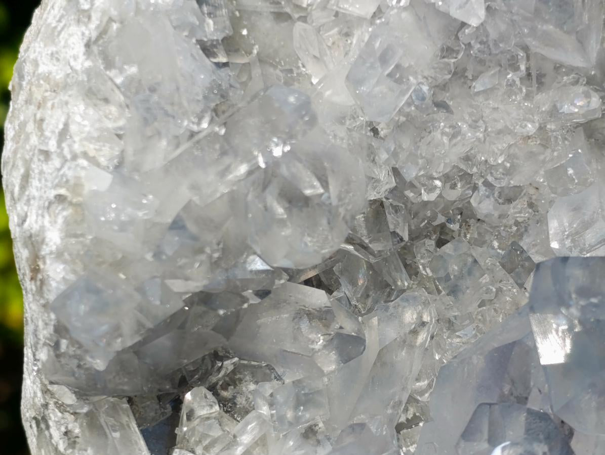 Natural Large Blue Celestite Geode Specimen x 1 From Sakoany, Madagascar