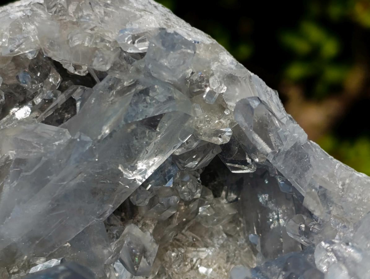 Natural Large Blue Celestite Geode Specimen x 1 From Sakoany, Madagascar