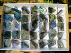 Polished One Side Labradorite Slices x 35 From Madagascar