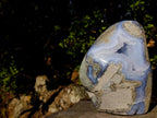 Polished Large Blue Lace Agate Standing Display Piece x 1 From Nsanje, Malawi