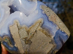 Polished Large Blue Lace Agate Standing Display Piece x 1 From Nsanje, Malawi