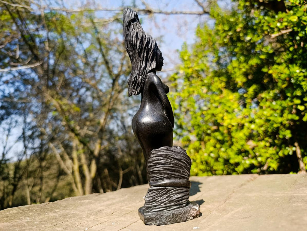 Hand Made Large Wonderstone Mermaid Carving x 1 From Zimbabwe